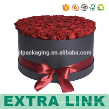 Guangzhou supplier custom gift packing box luxury hat design cardboard paper round flower box
